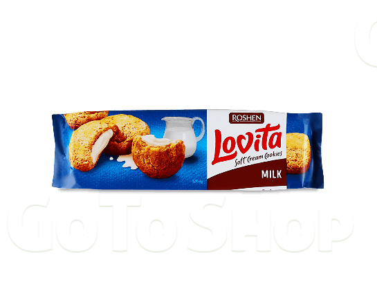 Печиво Roshen Lovita Soft Cream Cookies milk 127г