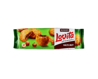 Печиво Roshen Lovita Soft Cream Cookies hazelnut 127г