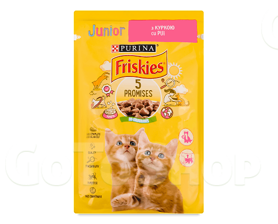 Корм для кошенят Friskies з куркою в підливці 85г