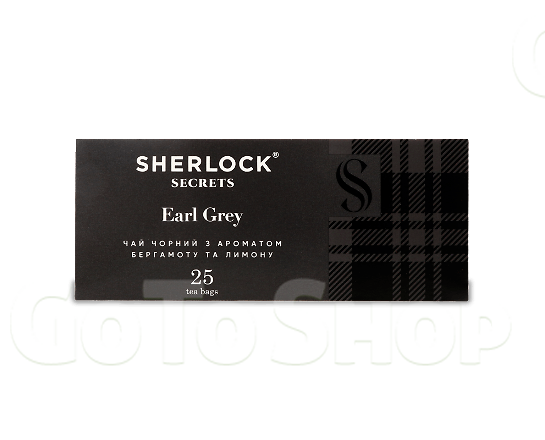 Чай чорний Sherlock Secrets Earl Grey 25*2г