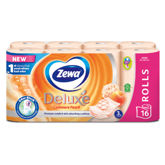 Папір туалетний Zewa Deluxe Cashmere Peach 3-шаровий 16шт (16шт)