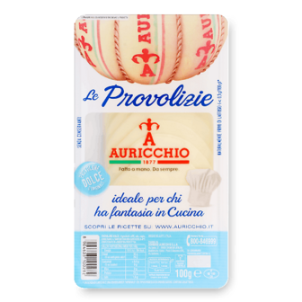 Сир Auricchio «Проволоне Дольче» 52% з коров'ячого молока, слайси 100г (100г)