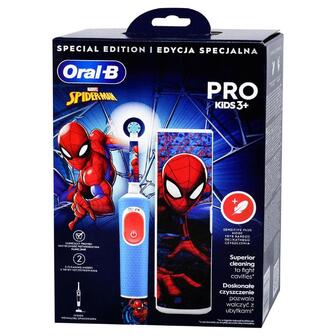 Щітка зубна електрична ORAL-B pro kids 3+років D103.413.2KX spiderman 3708+дорожній чохол