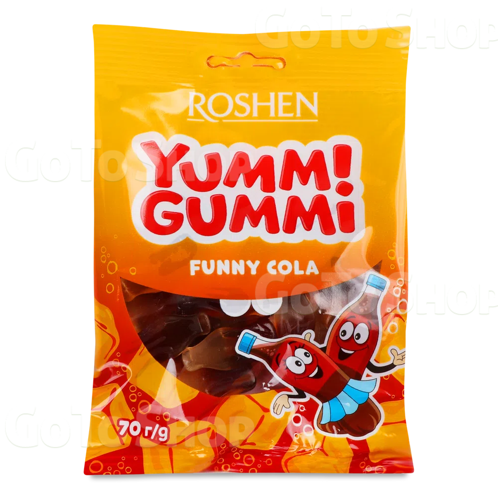 Цукерки Roshen Yummi Gummi Funny Cola желейні