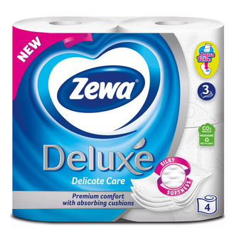 Папір туалетний Zewа Deluxe Delicate білий 3-шаровий