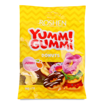 Цукерки Roshen Yummi Gummi Donuts желейні