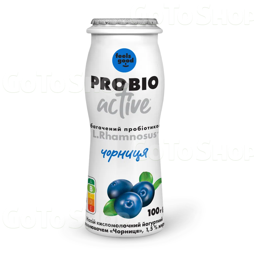 Напій йогуртовий Feels good Probio Active Чорниця 1,5%