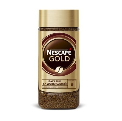 Кaвa 190г Nescafe Gold poзчиннa сублімoвaнa 