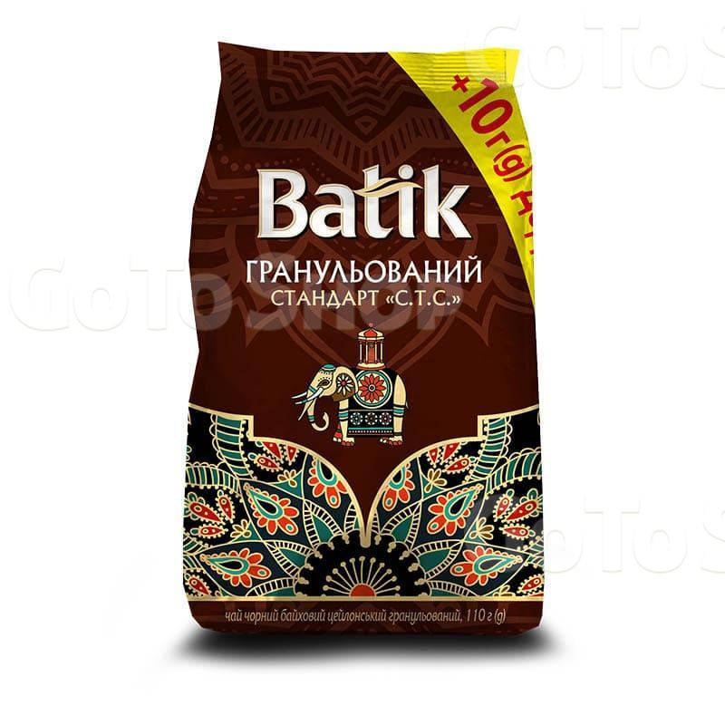 Чай 110 г Batik СТС чорний байховий цейлонський гранульований 