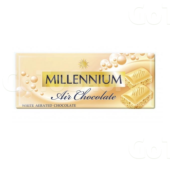 Шоколад 90г Millennium Пористий Білий 