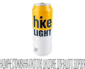 Пиво Hike Light світле з/б, 0,5л