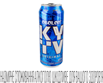 Пиво Оболонь Kyiv Original світле з/б, 0,5л (0,5л)