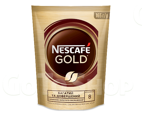 Кава розчинна Nescafe Gold натуральна, 165г