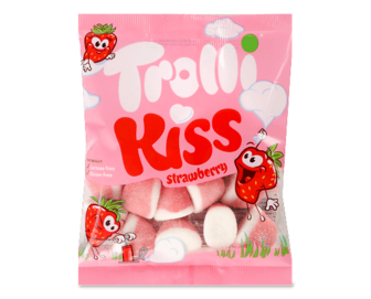 Мармелад жувальний Trolli Strawberry Kiss зефірний, 100г