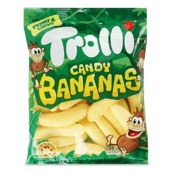 Цукерки Trolli Банани 100г