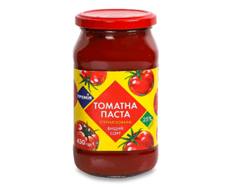 Паста томатна «Премія»® стерилізована 25%, 450г