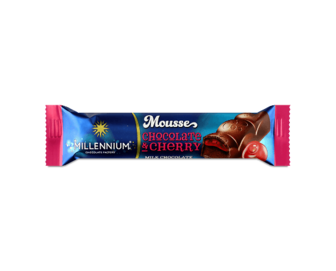 Шоколад молочний Millennium Mousse Chocolate&Cherry, 33г