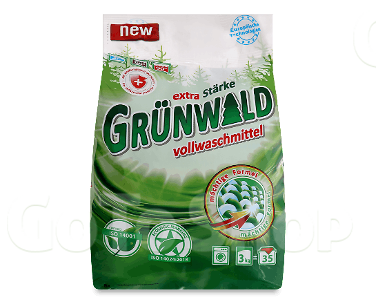 Порошок пральний Grunwald Eco «Гірська свіжість» універсальний, 3кг