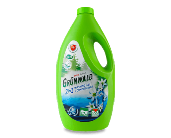 Гель для прання Grunwald 2в1 для кольорових та білих речей, 3,7кг