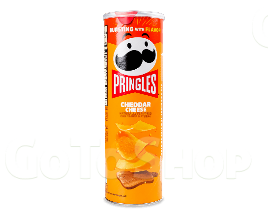 Снек пікантний Pringles зі смаком сиру чеддер, 158г