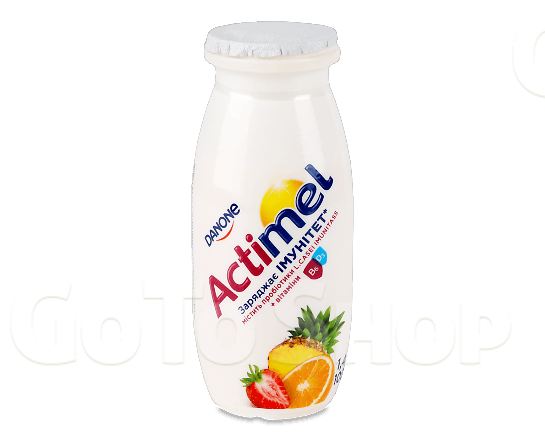 Продукт кисломолочний Actimel мультифрукт 1,4% 100г