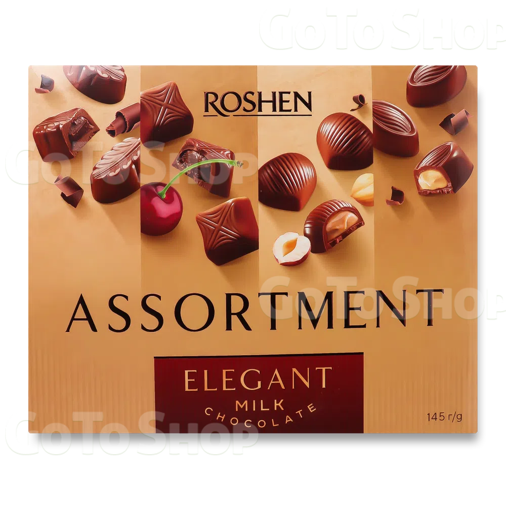 Цукерки Roshen Assortment elegant молочний шоколад