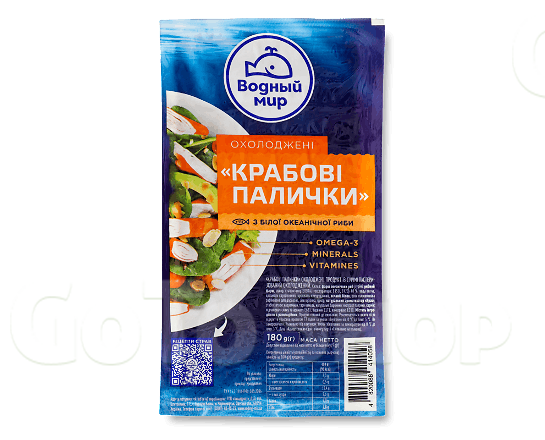 Палички крабові Водний світ охолоджені, 180г