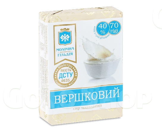 Сир плавлений Молочна Гільдія Вершковий 40%, 70г