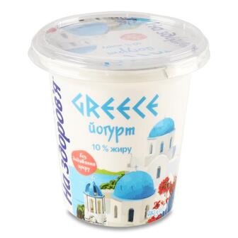 Йогурт На здоров`я Грецький 10% стакан 280 г