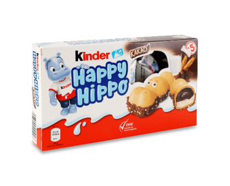 Вафлі Kinder Happy Hippo Cacao, 103,5г