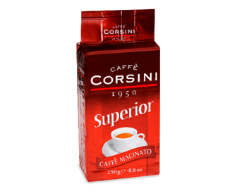 Кава мелена Corsini Superior смажена натуральна, 250г