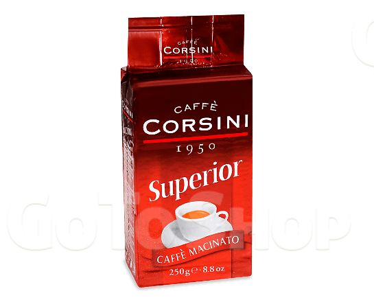 Кава мелена Corsini Superior смажена натуральна, 250г