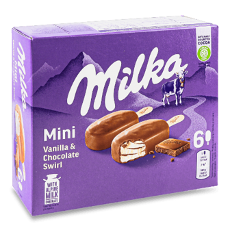 Морозиво Milka міні мультипак 300мл