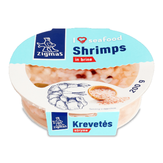 Креветки Zigmas I love seafood у розсолі 200г