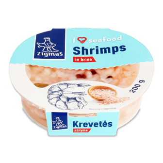 Креветки Zigmas I love seafood у розсолі 200г
