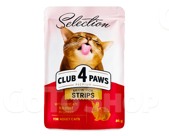 Корм для котів Club 4 Paws Premium Selection з кроликом, 85г