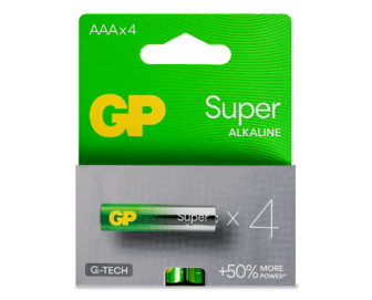 Батарейки GP Super Alkaline G-Tech AAА LR03 4шт