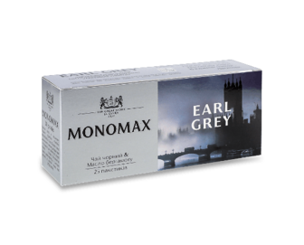 Чай чорний Monomax Earl Grey з бергамотом 25*2г