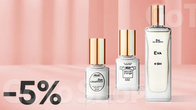 -5% на парфумерію Eva Cosmetics та Altero
