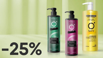 -25% на професійні засоби для волосся бренда O`Shy