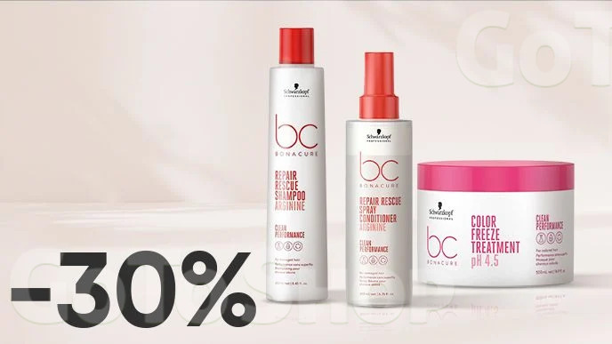 -30% на професійні засоби для волосся BC Bonacure