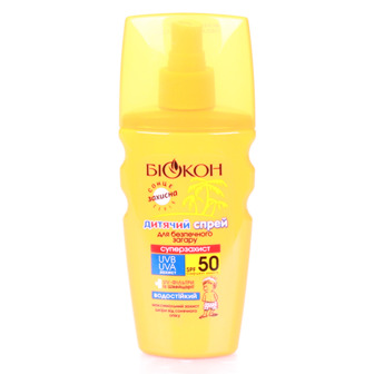 Спрей для безпечної засмаги Біокон SPF 50 Суперзахист, дитячий