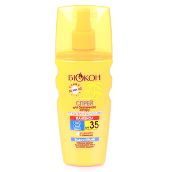 Спрей для безпечної засмаги Біокон SPF 35 Для дітей і дорослих