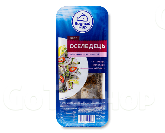 Оселедець Водний світ філе пряне, 250г