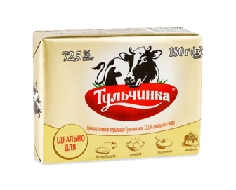 Суміш рослинно-вершкова «Тульчинка» 72,5%, 180г