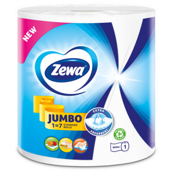 Кухонні рушники Zewa Jumbo, 2 шари, 1 рулон