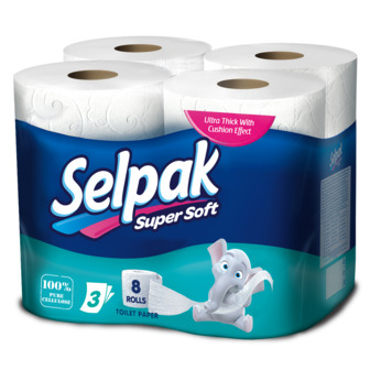 Туалетний папір Selpak Super Soft, 8 шт.