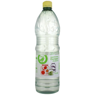 Водний розчин оцтової кислоти Auchan 9%, 1 л