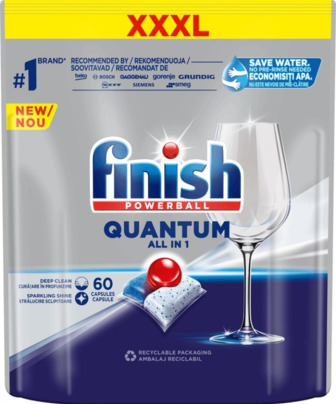 Таблетки для посудомийної машини Finish Quantum All in 1, 60 шт.