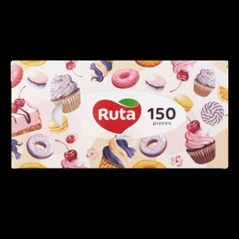 Серветки косметичні 2-шарові Ruta Facial Tissue 150шт